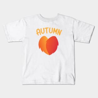 Autumn is here love the fall season Kids T-Shirt